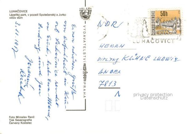 Luhacovice Lazenky park v pozadi Spolecensky a Jur – Bild 2