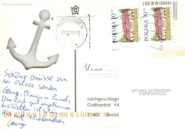 Miedzyzdroje Strand Hotels Seebrücke Anker Fliegerau – Bild 2