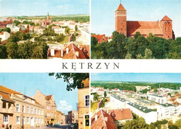 Ketrzyn Stadtpanorama Gotische Kirche Strassenp