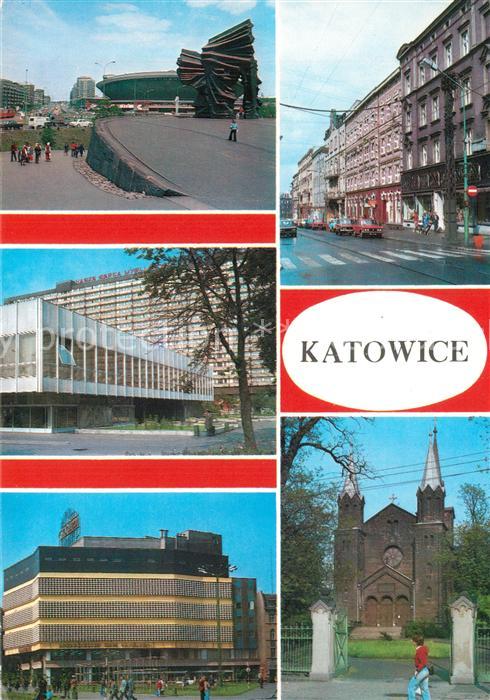 Katowice Denkmal Sporthalle Strassenpartie Innen