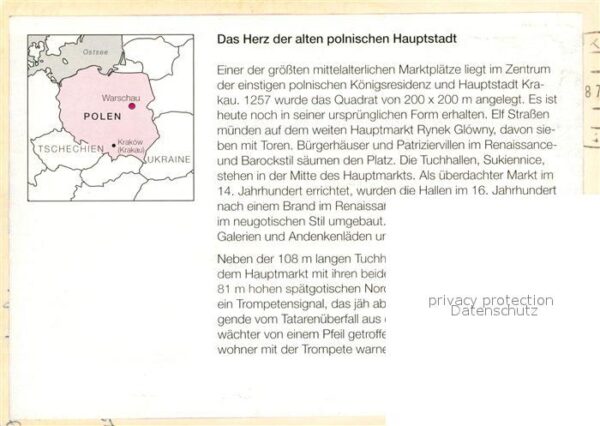 Krakau KRAKOW PL Marktplatz Denkmal Kirche Zentrum – Bild 2