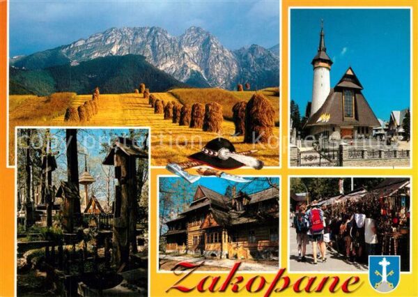 Zakopane Panorama Blick über die Felder Berge Ki