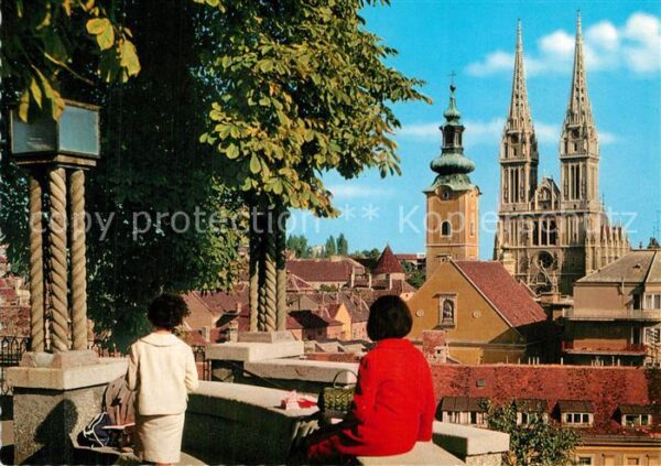 Zagreb Pogled s Grica Aussicht vom Gric