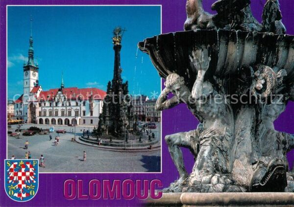Olomouc Rathaus Platz Dreifaltigkeitssäule