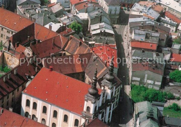 Olomouc Stadtzentrum Kirche Fliegeraufnahme