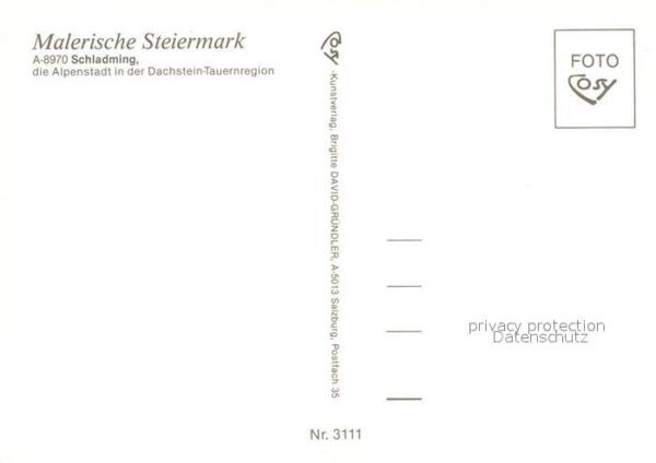 Schladming Obersteiermark Panorama Alpenstadt in der Dachstein Ta – Bild 2
