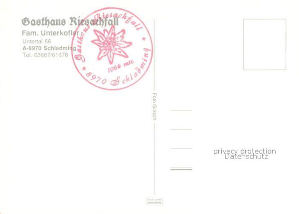 Schladming Obersteiermark Gasthaus Zum Riesachfall Wildbach Wasse – Bild 2