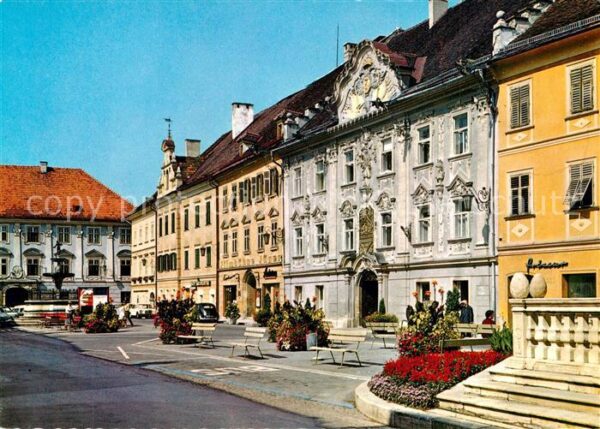 St Veit Glan Hauptplatz mit Rathaus