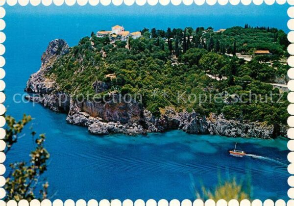 Paleokastritsa Korfu Panorama Bucht Küste