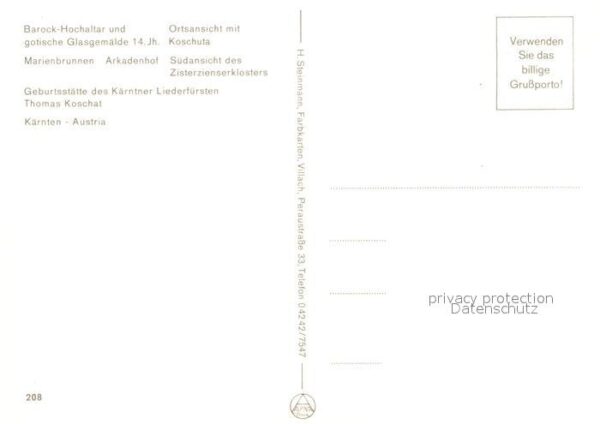 Viktring Panorama Sommerfrische Barock Hochaltar – Bild 2