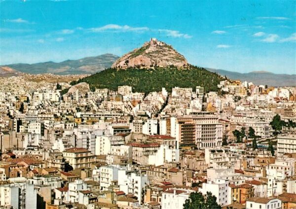 Athen Griechenland Stadtpanorama mit Lycabette