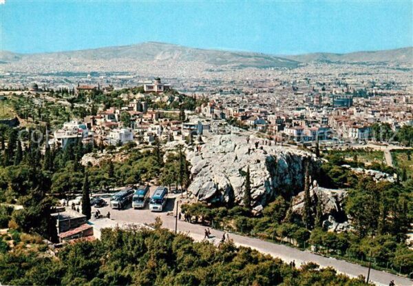 Athen Griechenland Stadtpanorama mit Akropolis
