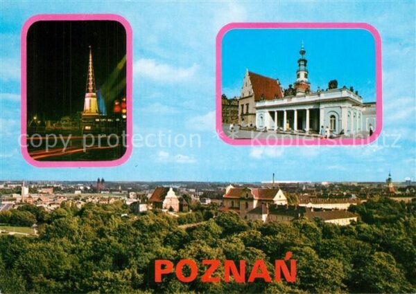 Poznan Posen Stadtpanorama Gebäude Säule