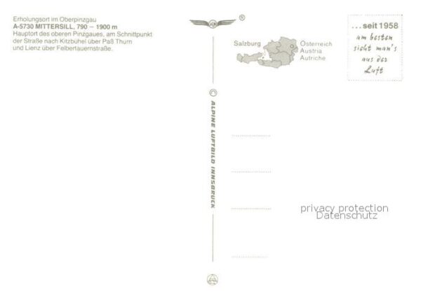 Mittersill Oberpinzgau Schloss Pass Thurn Fliegeraufnahme – Bild 2