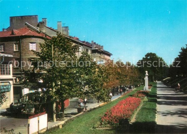 Schumen Stadtansicht Statue Promenade