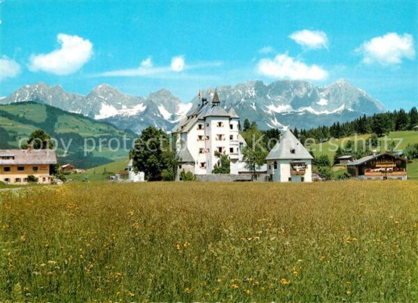 Kitzbuehel Tirol Schlosshotel Münichau gegen Wilden Kais