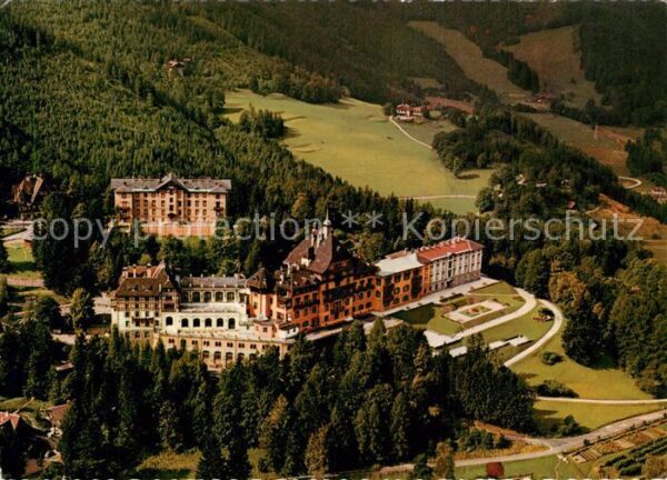 Semmering Niederoesterreich Südbahnhotel Fliegeraufnahme