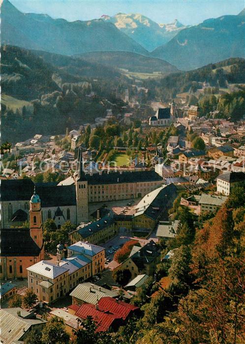 Berchtesgaden Blick von Lockstein auf Schlossplatz Ku