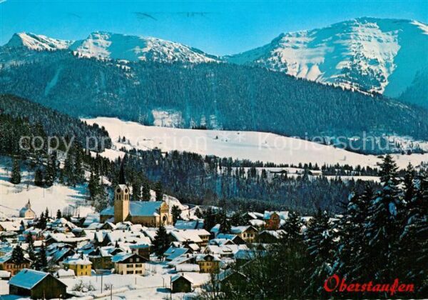 Oberstaufen mit Rindalphorn und Hochgrat
