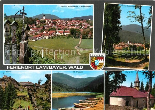 Lam Oberpfalz mit Totenbretter und Hohenbogen Kalters
