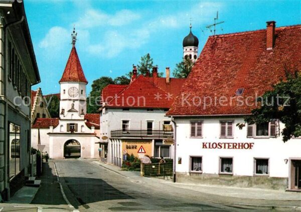 Bad Schussenried Schloss Strasse mit Törle  und Klosterh