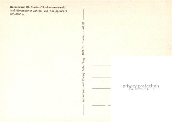 St Blasien Sanatorium – Bild 2