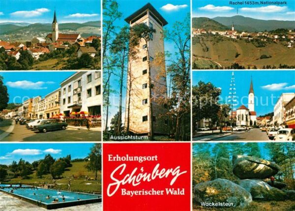 Schoenberg Bayerischer Wald Panorama Aussichtsturm Rachel Nationalp