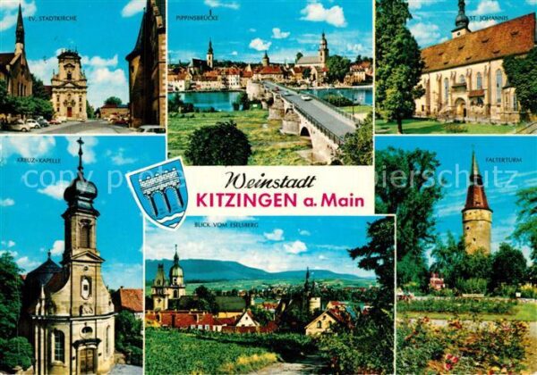 Kitzingen Main Ev Stadtkirche Pippinsbrücke St Johanne