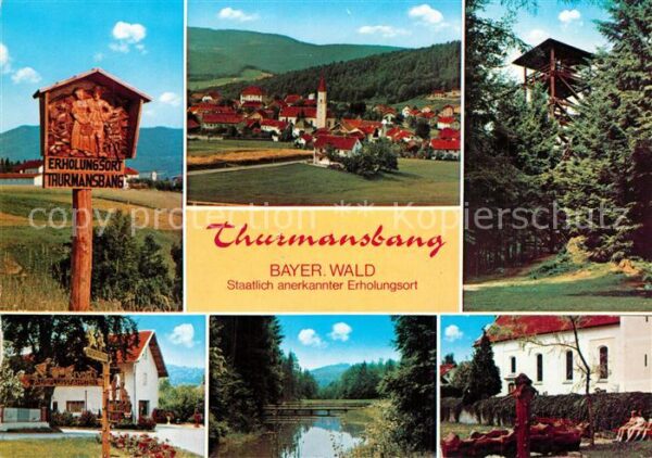 Thurmansbang Hinweistafel Panorama Aussichtsturm Gas