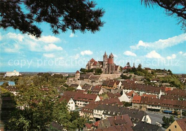 Breisach Rhein Marktplatz und Münsterberg