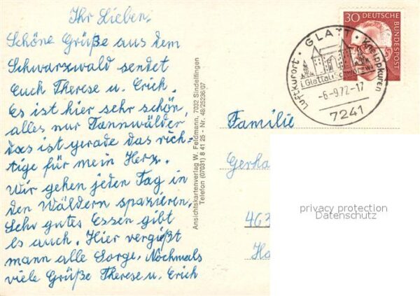 Glatt Panorama Waldweg Teilansichten Schloss – Bild 2