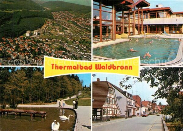 Waldbronn Albtal Fliegeraufnahme Thermalbad Aussenbecken