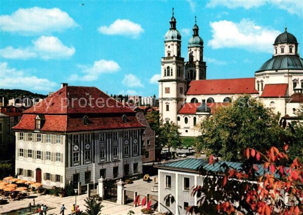 Kempten Allgaeu Zumsteinhaus mit Basilika St Lorenz