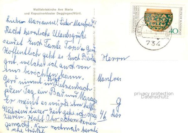 Deggingen Wallfahrtskirche Ave Maria und Kapuzine – Bild 2