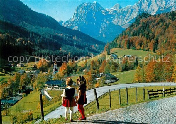Ramsau Berchtesgaden Blick von der Alpenstrasse