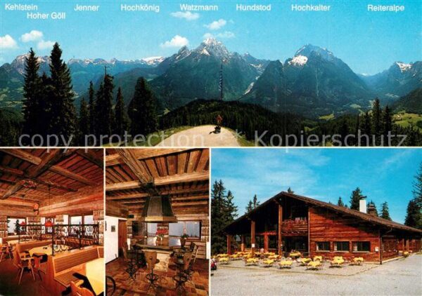 Ramsau Berchtesgaden Panorama Berggaststätte Hirschkaser Gas