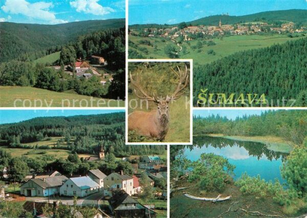 Sumava Czechia Krajina u Smi Kasperske hory s hradem K