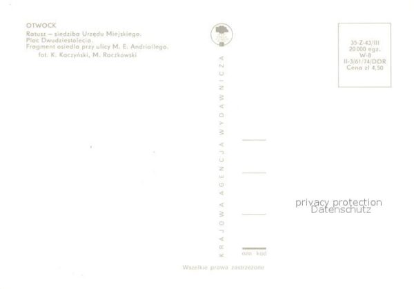 Otwock Ratusz Plac Dwudziestolecia Fragment os – Bild 2