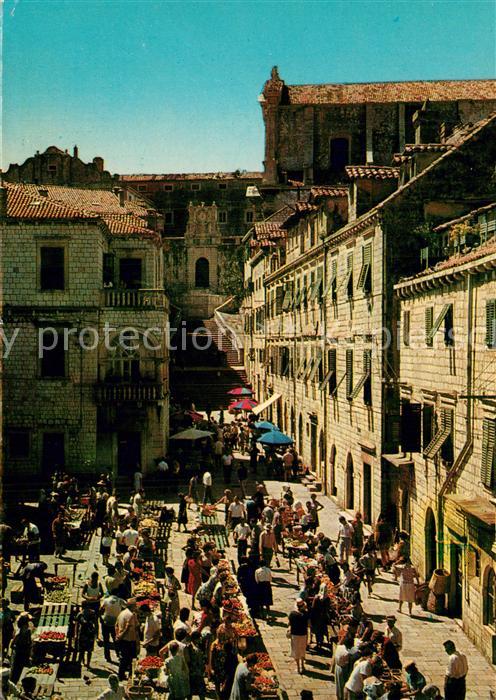 Dubrovnik Ragusa Marktplatz