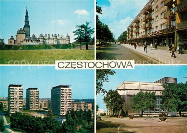 Czestochowa Schlesien Klasztor na Jasnej Gorze Aleja NMP Osie