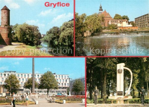 Gryfice Baszta Prochowa Plac Zwyciestwa Pomnik