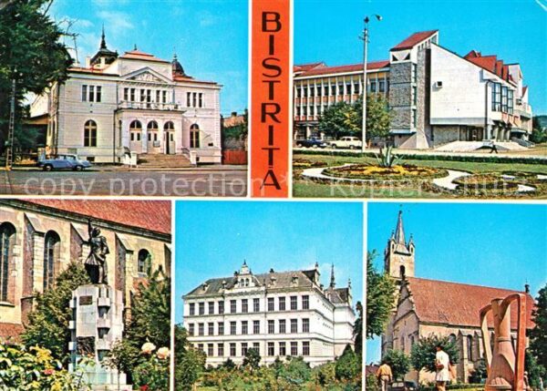 Bistrita Casa de cultura Statuia Andrei Muresean
