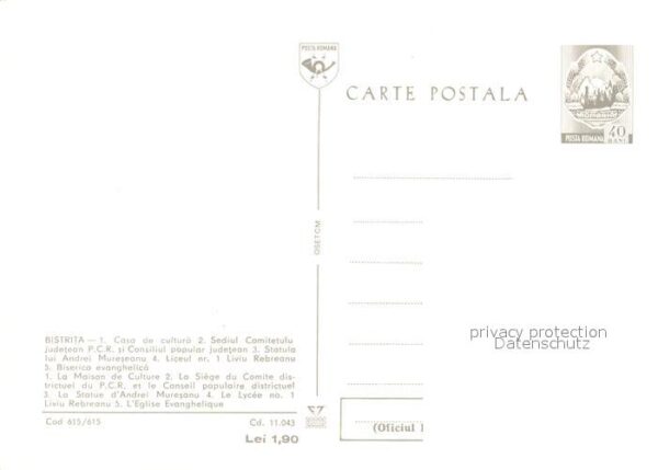 Bistrita Casa de cultura Statuia Andrei Muresean – Bild 2