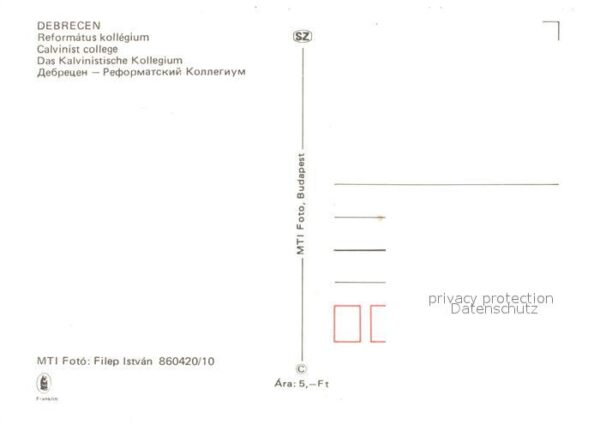 Debrecen Debrezin Kalvinistisches Kollegium – Bild 2