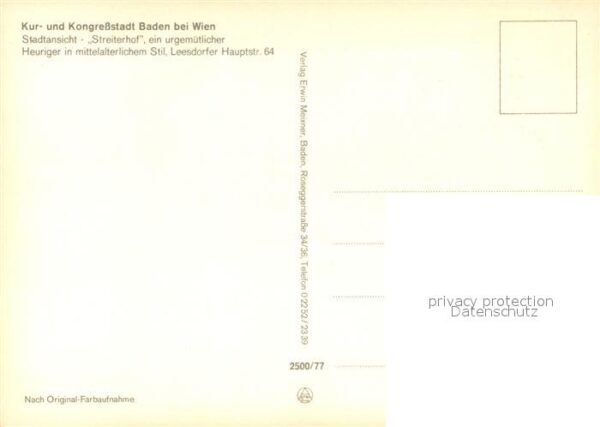 Baden Wien Heuriger Streiterhof – Bild 2