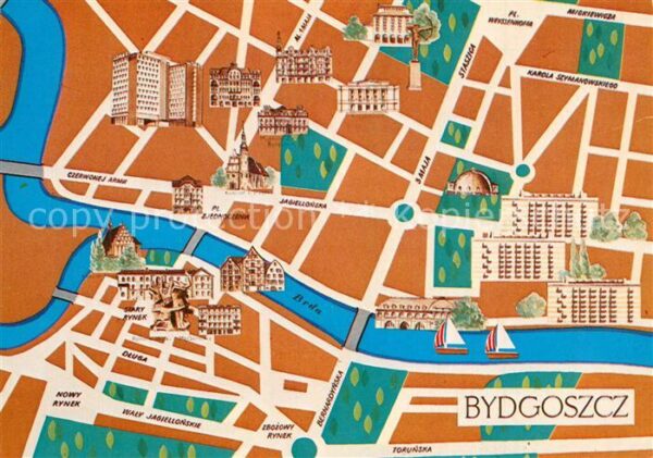 Bydgoszcz Pommern Stadtplan