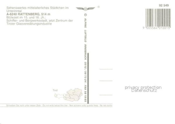 Rattenberg Tirol Radfeld Fliegeraufnahme – Bild 2