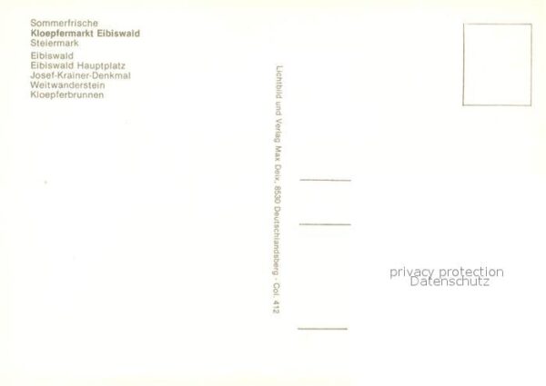 Eibiswald Steiermark Hauptplatz Josef-Krainer-Denkmal Weltwa – Bild 2
