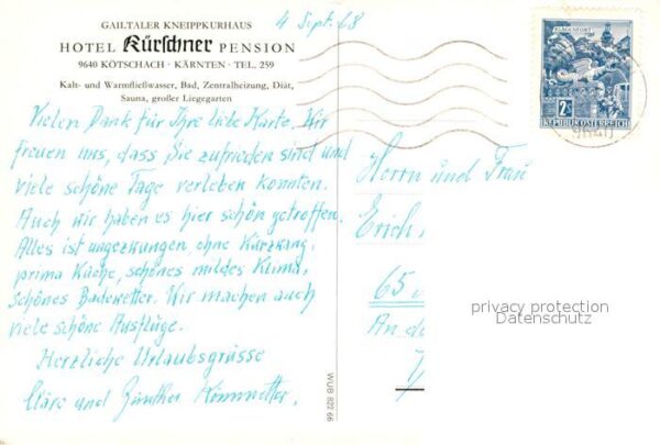 Koetschach-Mauthen Kaernten Hotel K?rschner – Bild 2