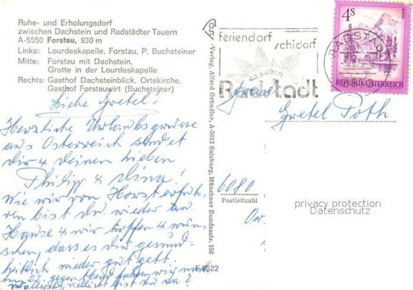 Forstau Lourdeskapelle Gasthof Dachsteinblick G – Bild 2